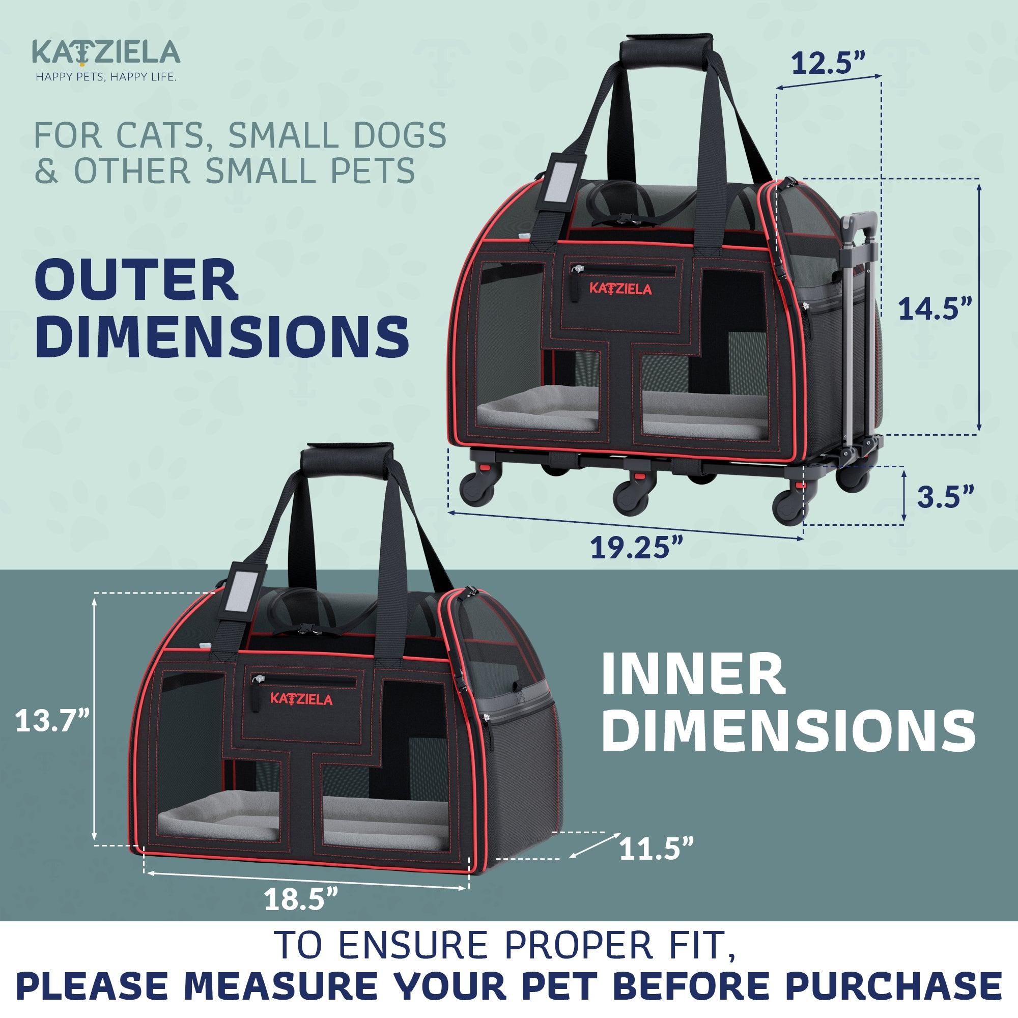 Luxury Lorry Pet Carrier with Removable Wheels and Telescopic Handle Pet Carriers & Crates - Lazy Paper Club