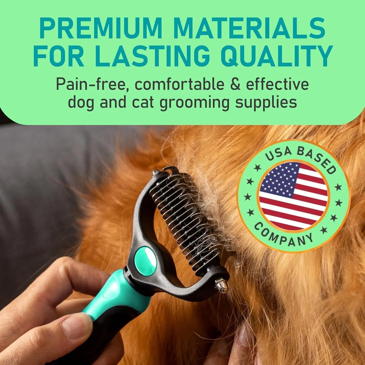 Maxpower Dual-Sided Pet Grooming Rake for Dogs & Cats – Dematting Tool - Lazy Paper Club