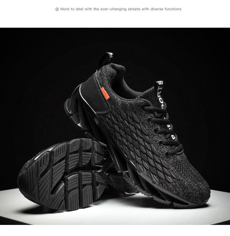 Men's Breathable Mesh Lace Running Shoes - Non-slip Sport Sneakers ST85SH1115LKY - #Lazy Paper Club#
