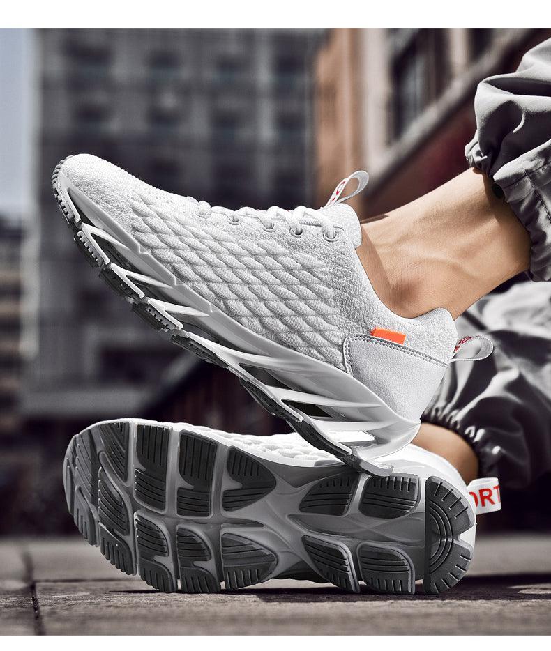 Men's Breathable Mesh Lace Running Shoes - Non-slip Sport Sneakers ST85SH1115LKY - #Lazy Paper Club#
