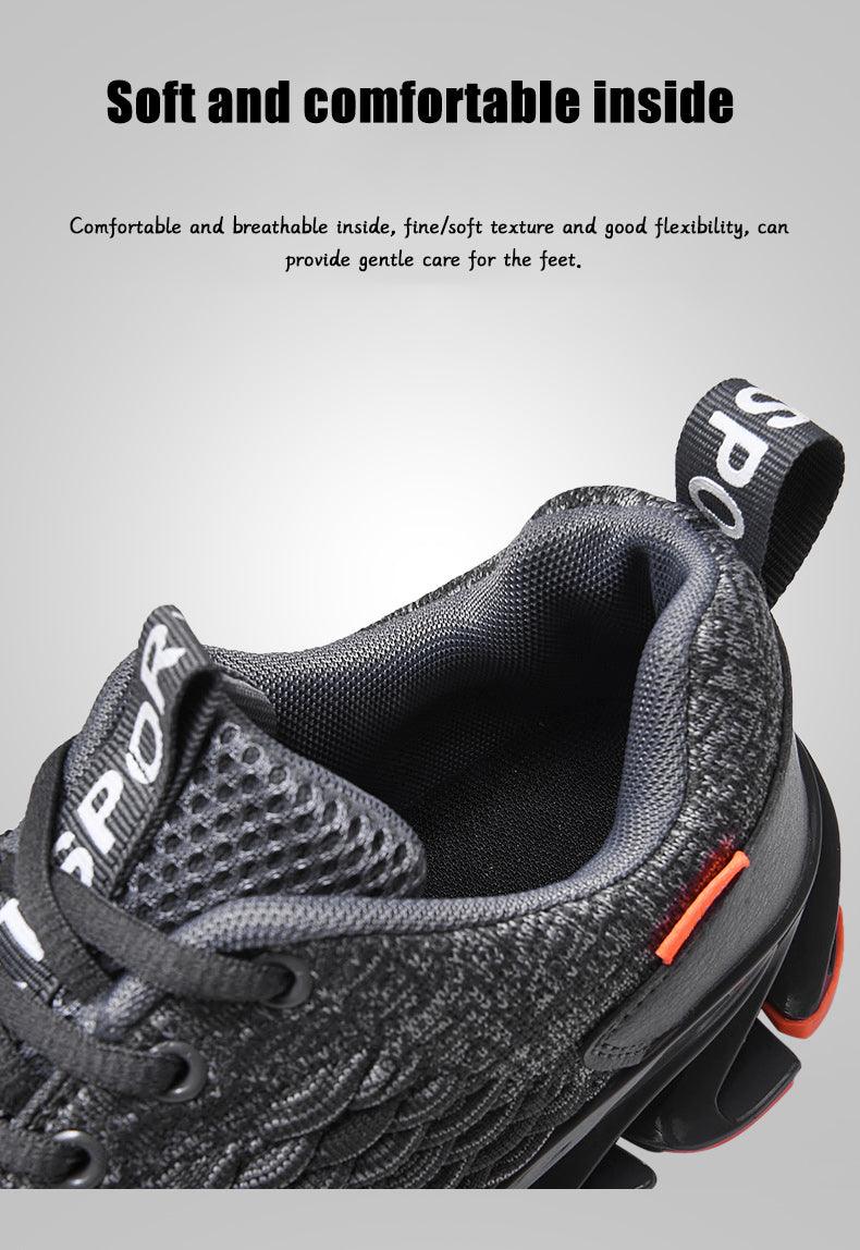 Men's Breathable Mesh Lace Running Shoes - Non-slip Sport Sneakers ST85SH1115LKY - #Lazy Paper Club#