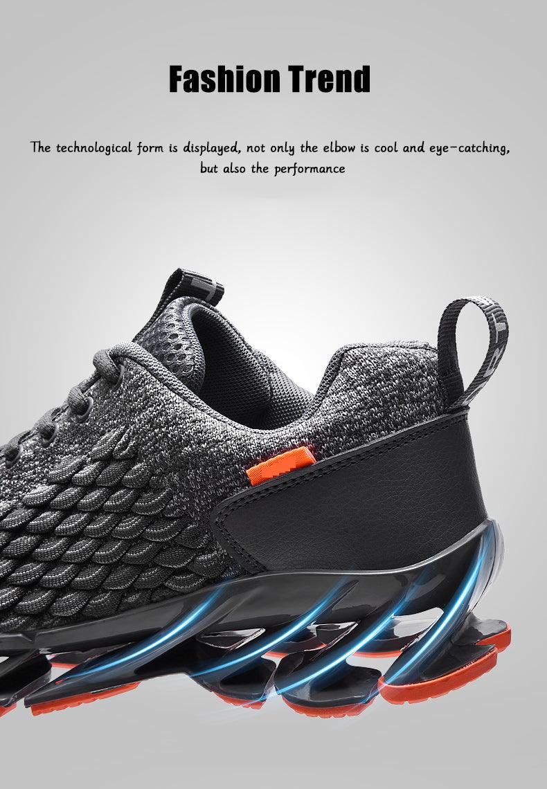 Men's Breathable Mesh Lace Running Shoes - Non-slip Sport Sneakers ST85SH1115LKY - #Lazy Paper Club#
