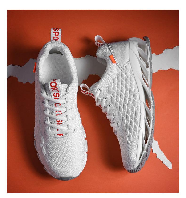 Men's Breathable Mesh Lace Running Shoes - Non-slip Sport Sneakers ST85SH1115LKY - #Lazy Paper Club#