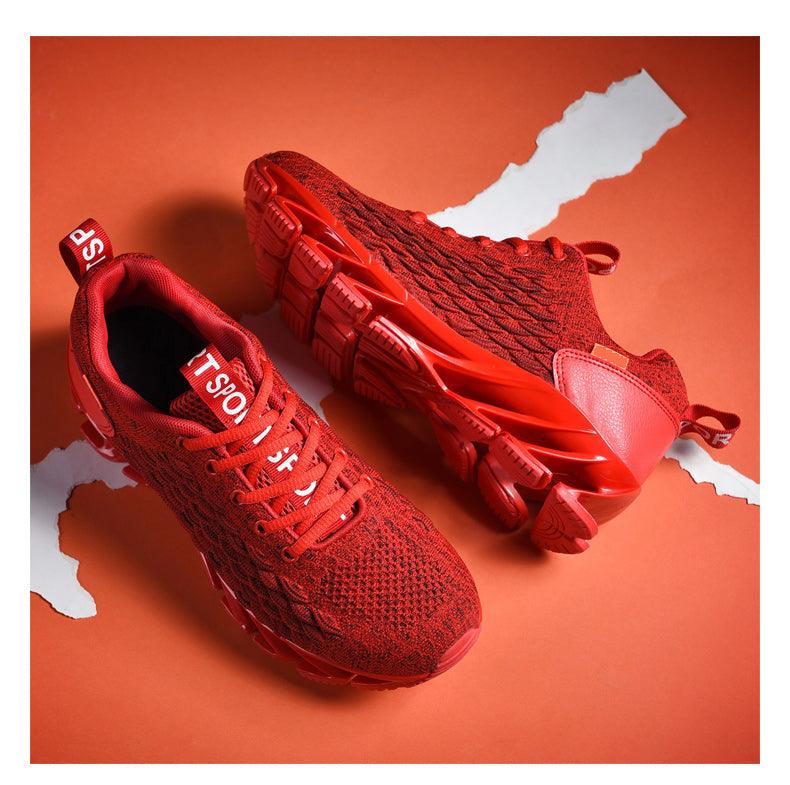 Men's Breathable Mesh Lace Running Shoes - Non-slip Sport Sneakers ST85SH1115LKY - #Lazy Paper Club#