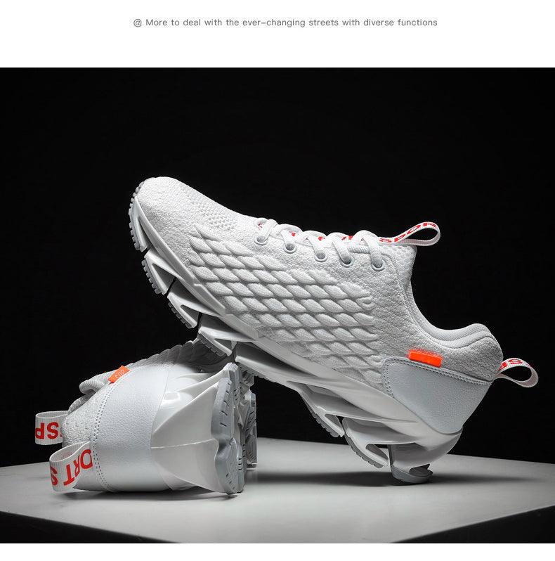 Men's Breathable Mesh Lace Running Shoes - Non-slip Sport Sneakers ST85SH1115LKY - #Lazy Paper Club#
