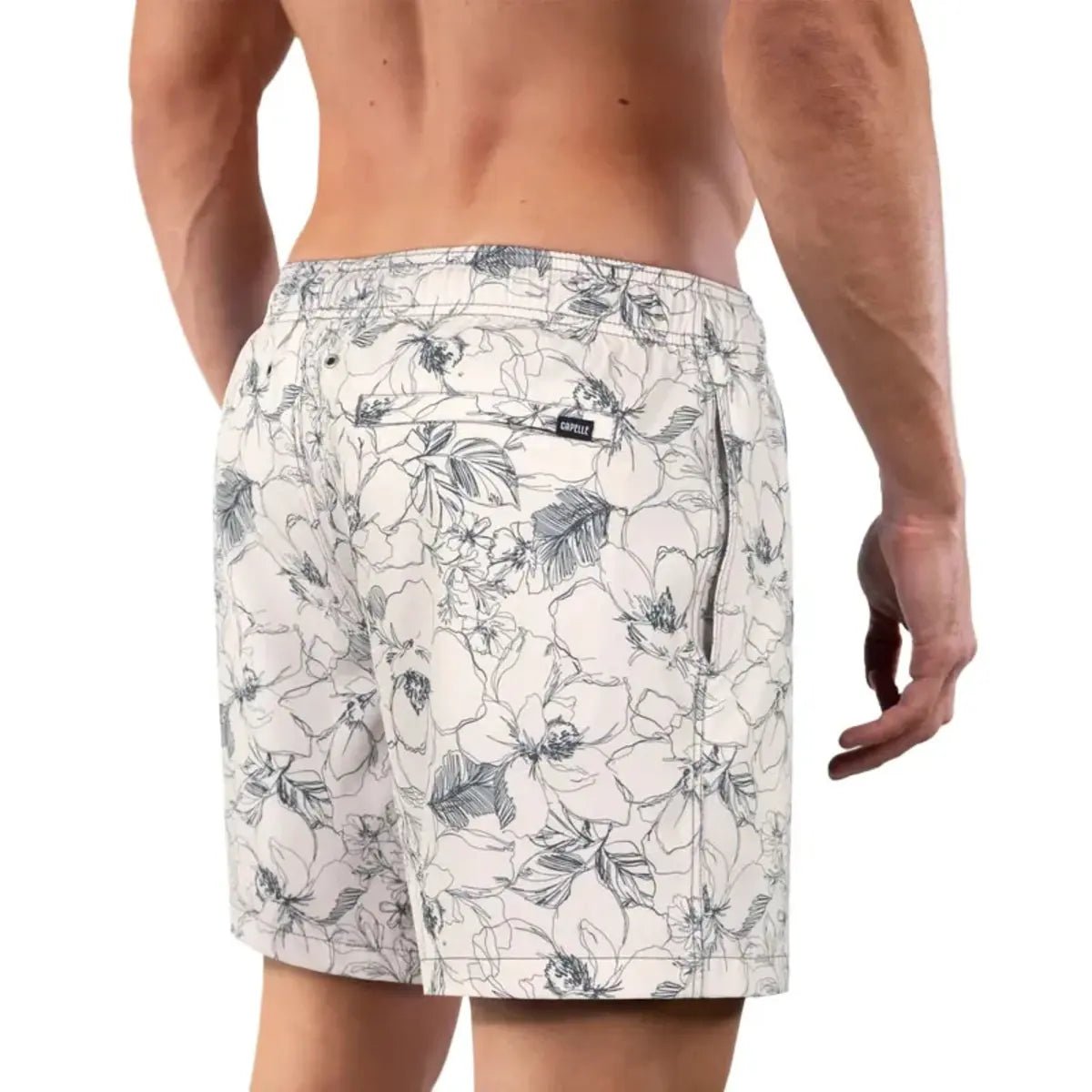 Men’s Premium Compression-Lined Hybrid Shorts – Secret Garden Hybrid - Prints - Lazy Paper Club