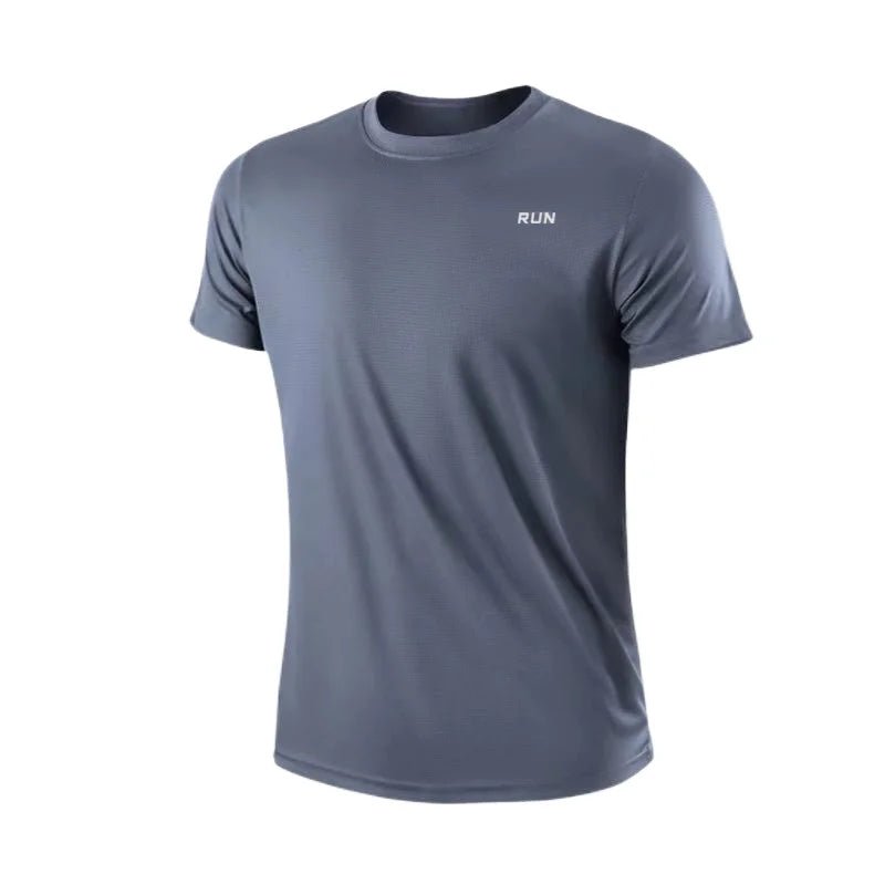 Men's Quick Dry Moisture Wicking Gym T-Shirt Round Neck Lightweight - #Lazy Paper Club#