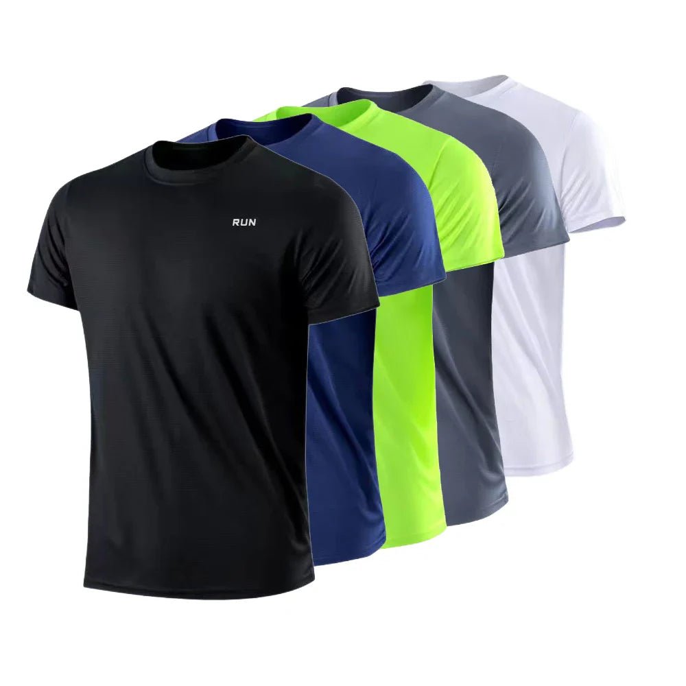 Men's Quick Dry Moisture Wicking Gym T-Shirt Round Neck Lightweight - #Lazy Paper Club#