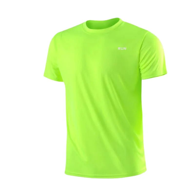 Men's Quick Dry Moisture Wicking Gym T-Shirt Round Neck Lightweight - #Lazy Paper Club#