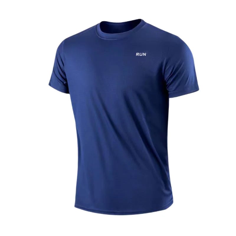 Men's Quick Dry Moisture Wicking Gym T-Shirt Round Neck Lightweight - #Lazy Paper Club#