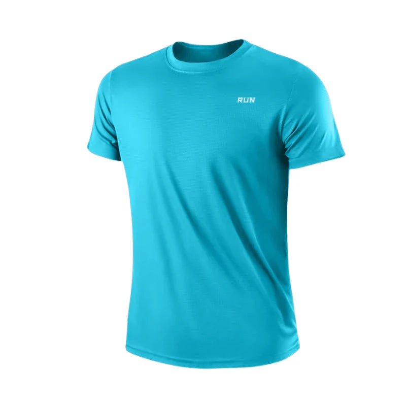 Men's Quick Dry Moisture Wicking Gym T-Shirt Round Neck Lightweight - #Lazy Paper Club#