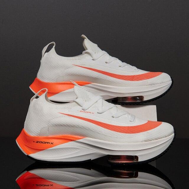 Men's Orange Air Cushion Tennis Sneakers, Lightweight Outdoor Casual Shoes ST85SH5239GJF - #Lazy Paper Club#