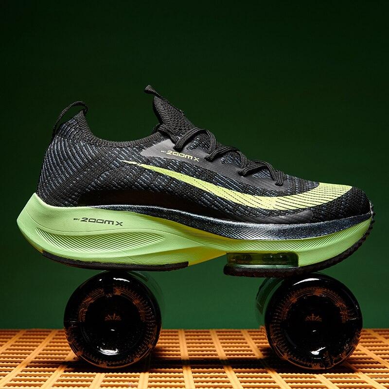 Men's Orange Air Cushion Tennis Sneakers, Lightweight Outdoor Casual Shoes ST85SH5239GJF - #Lazy Paper Club#