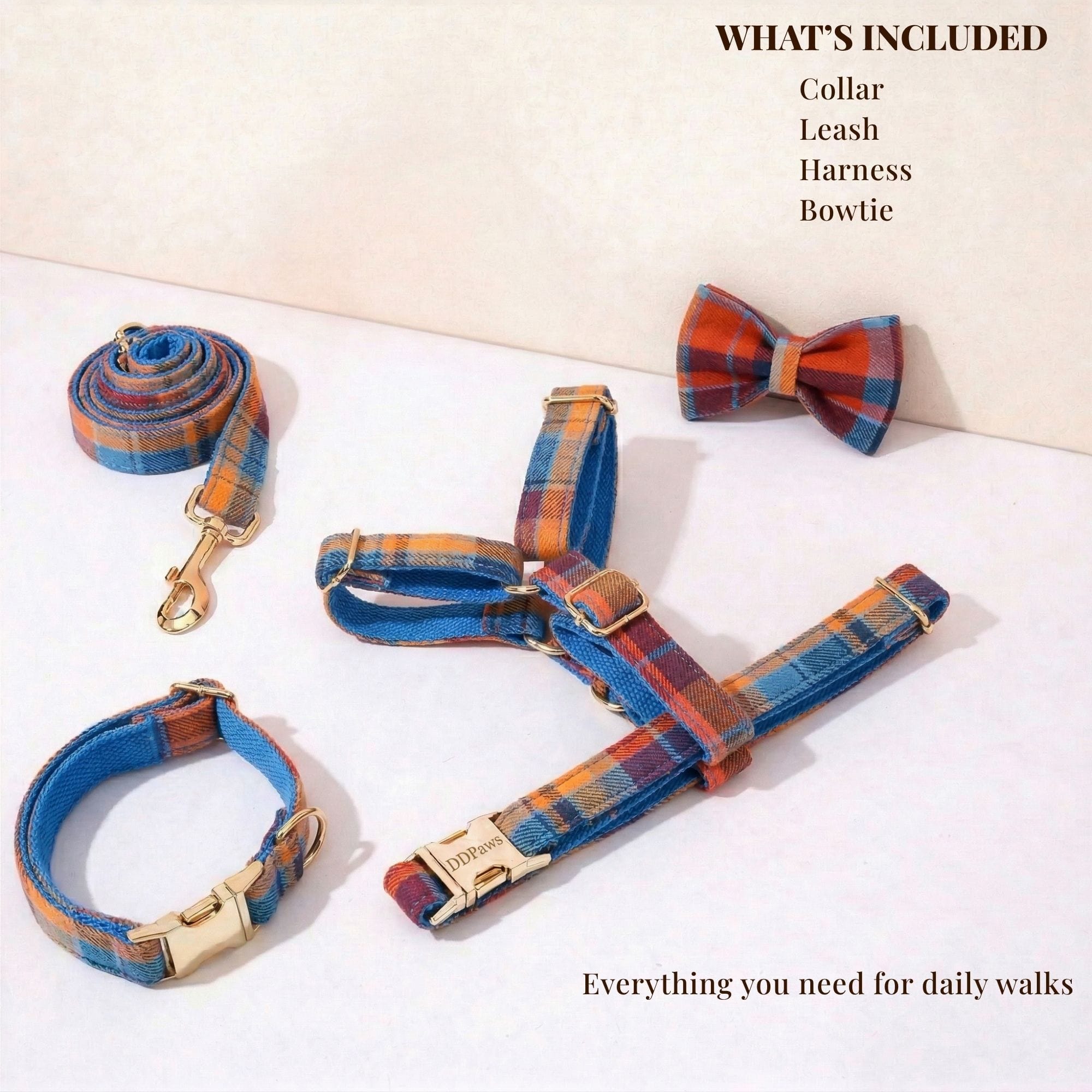 Midnight Copper Plaid Set - Lazy Paper Club