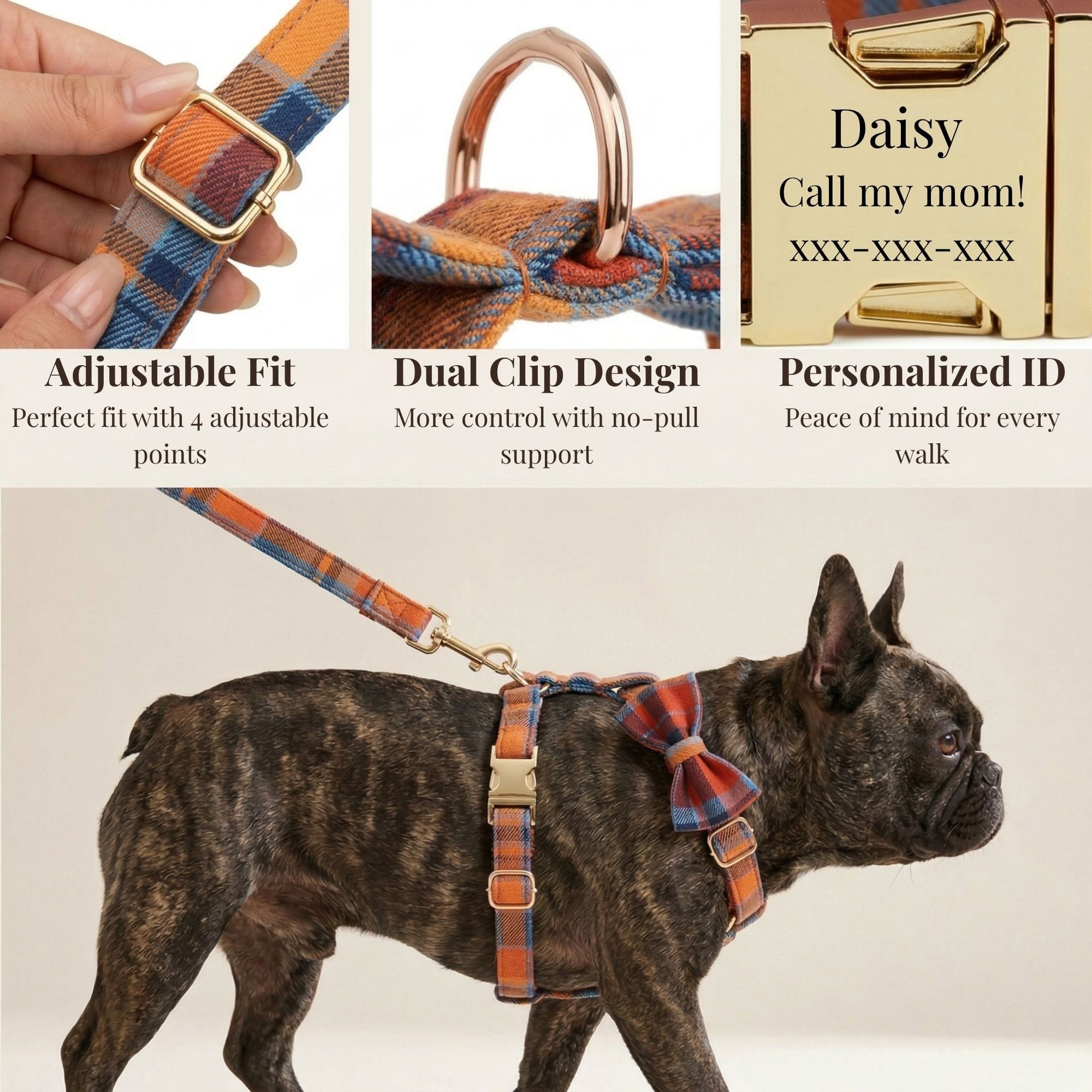 Midnight Copper Plaid Set - Lazy Paper Club