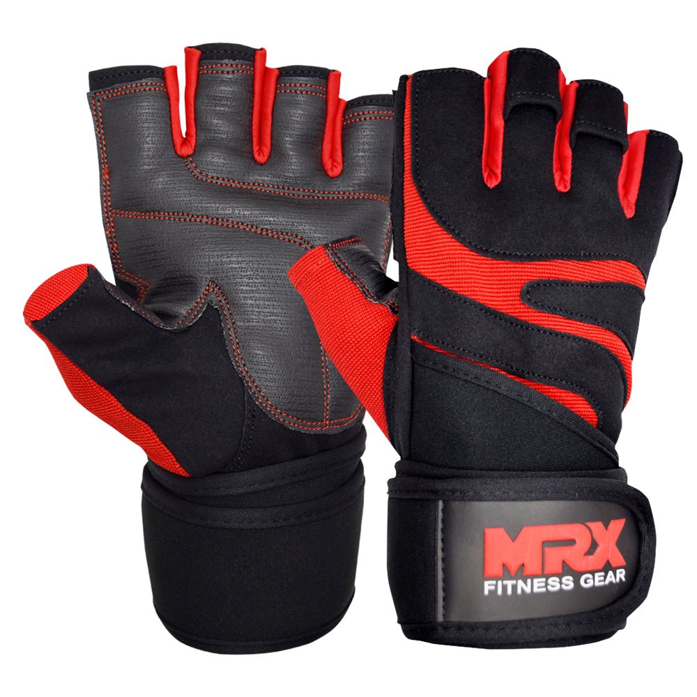 MRX Weight Lifting Gloves Gym Workout Training Bodybuilding Wrist Strap Weight Lifting Gloves - Lazy Paper Club