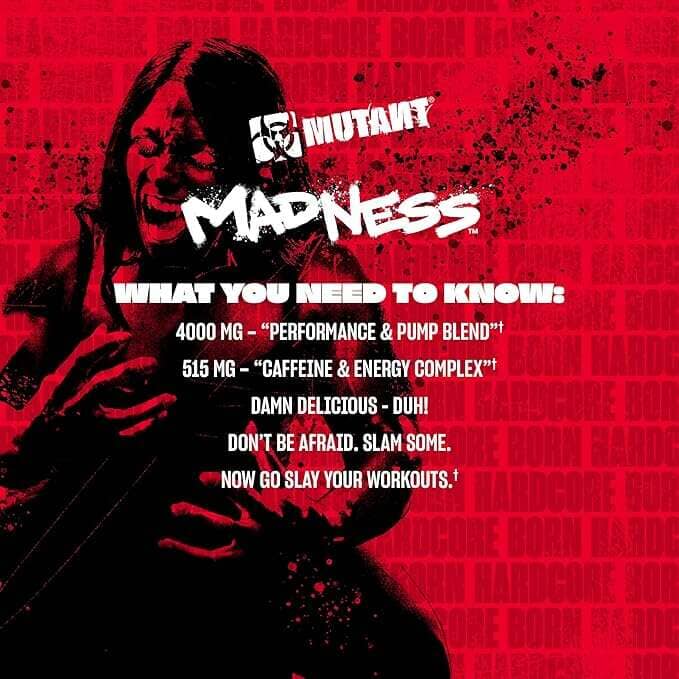Mutant Madness, 30 Servings Pre-Workout - Lazy Paper Club