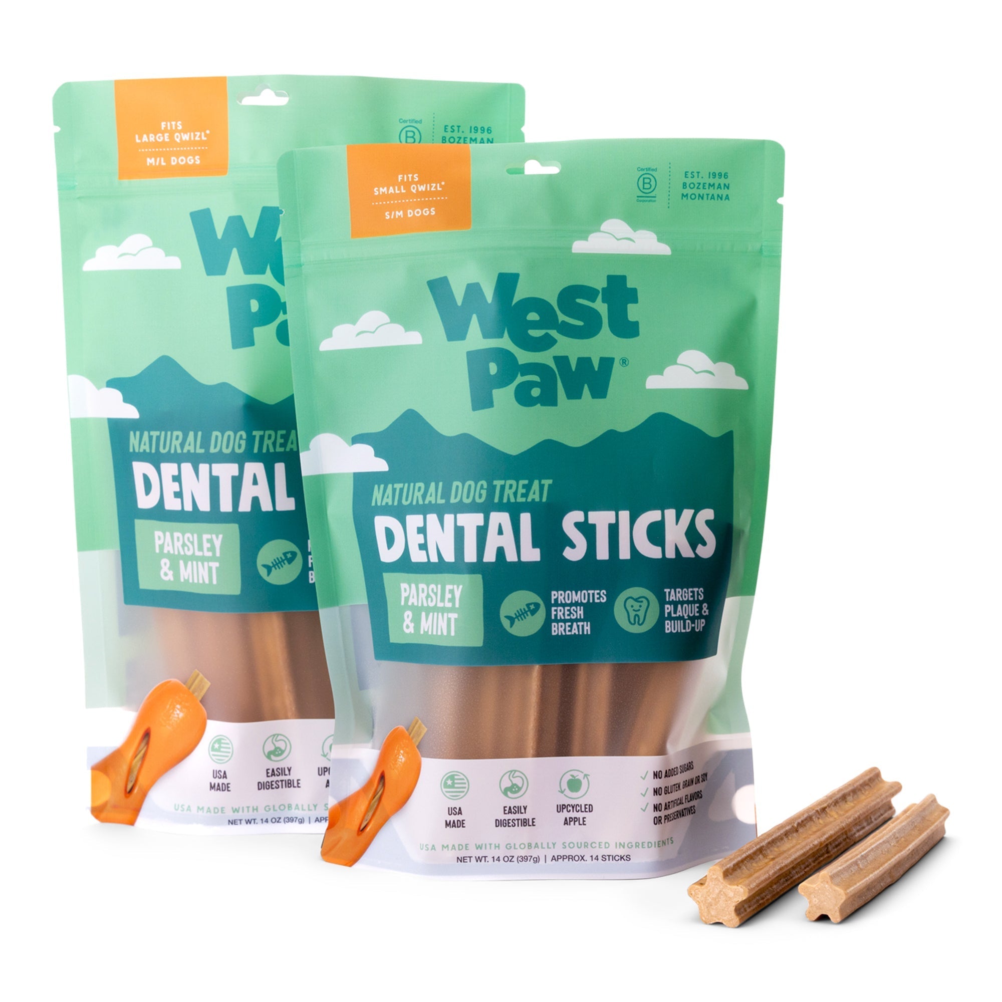 Natural Dental Sticks Large - Lazy Paper Club