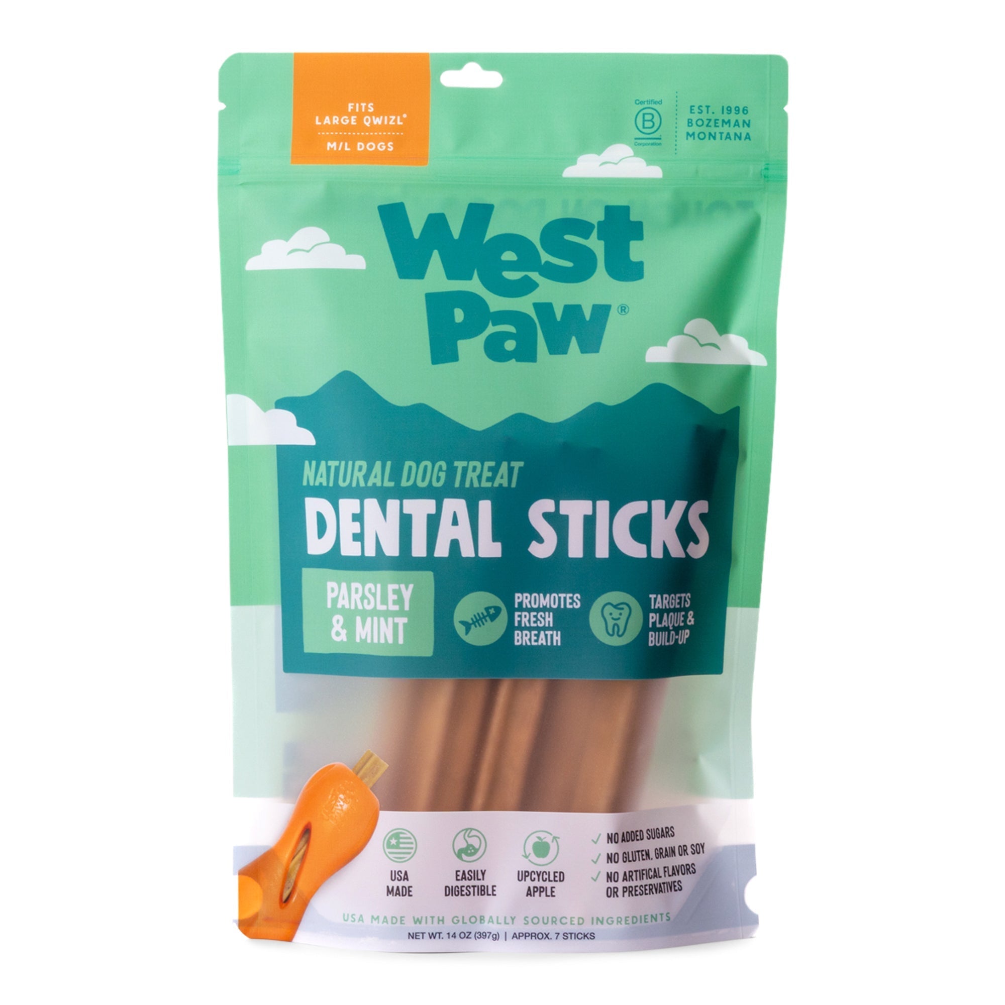 Natural Dental Sticks Large - Lazy Paper Club