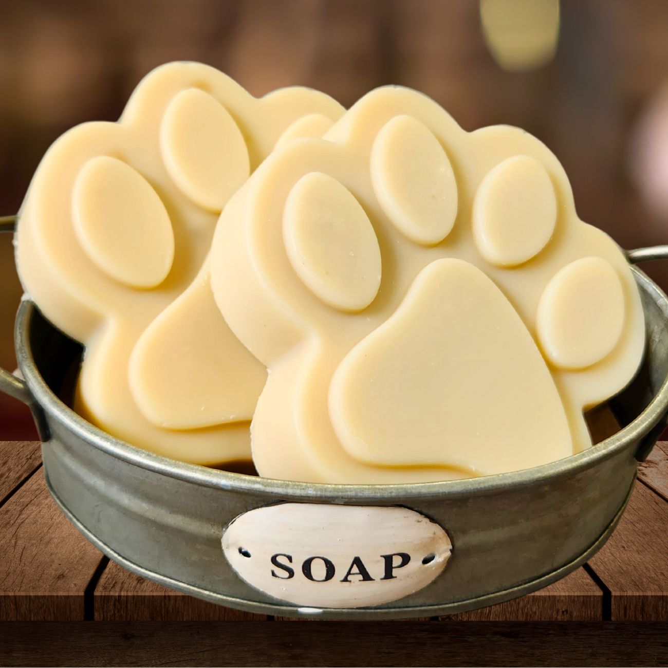Natural Goat Milk Soap | Dog Shampoo Bar | Big Paw Goat Milk Soap - Lazy Paper Club