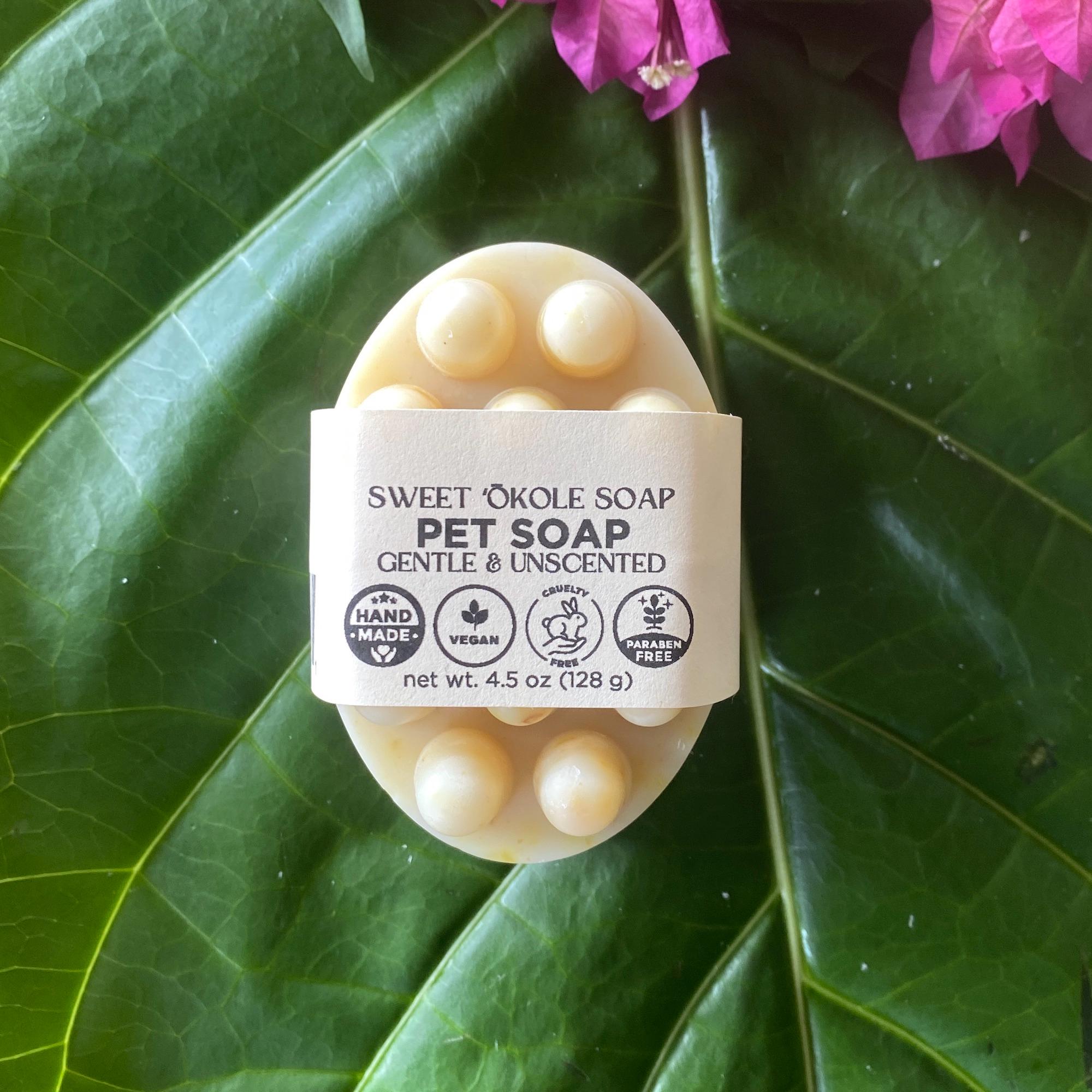 Natural Pet Shampoo, Sensitive Skin Dog & Cat Soap, Gentle Unscented Pet Wash - Lazy Paper Club