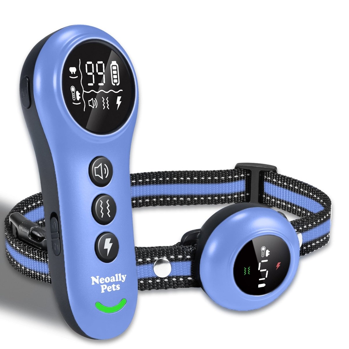 NeoAlly 2-in-1 Dog Training & Bark Control Collar | Automatic Barking Detection, Remote Shock, 5-150lbs Dogs | Rechargeable, Waterproof - Lazy Paper Club