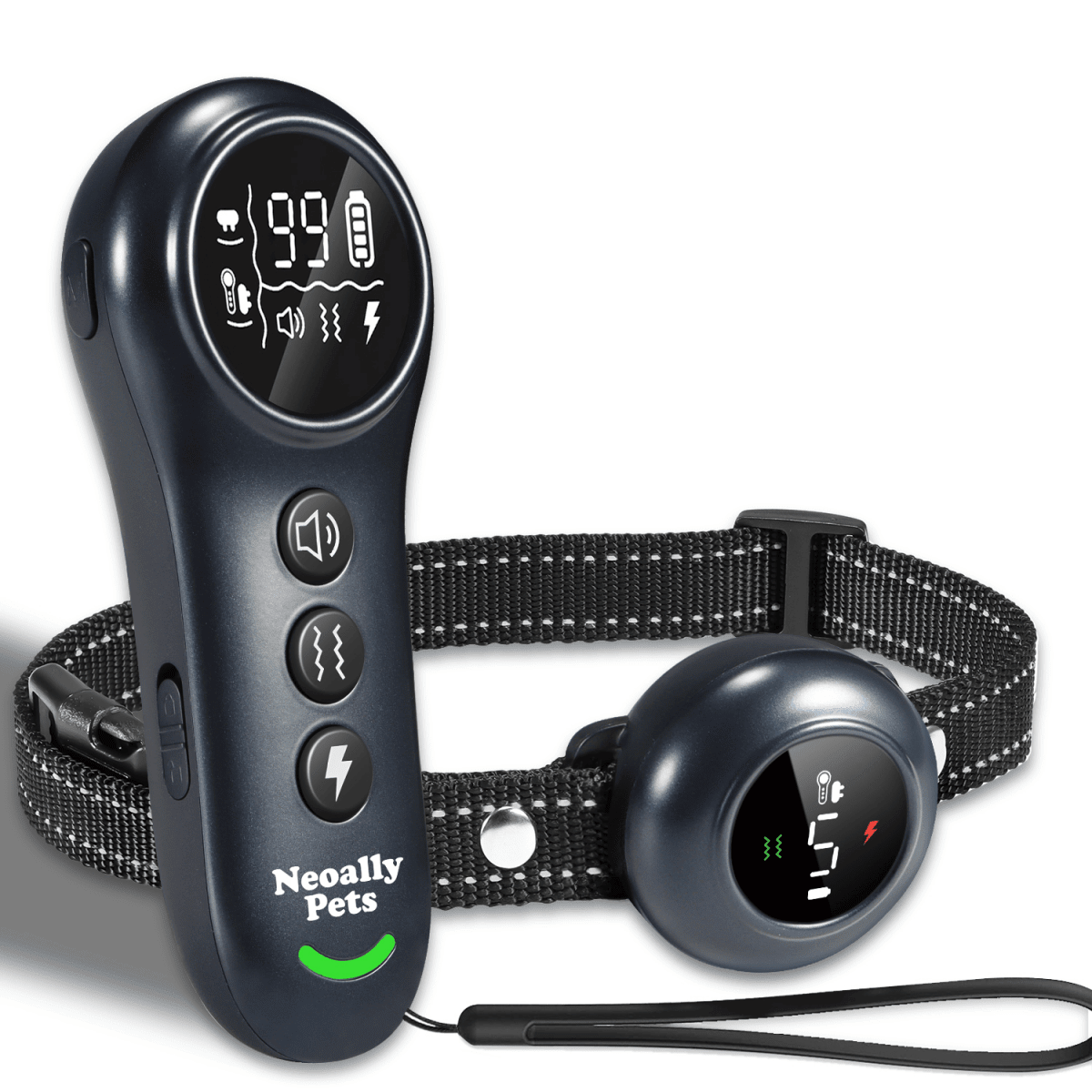NeoAlly 2-in-1 Dog Training & Bark Control Collar | Automatic Barking Detection, Remote Shock, 5-150lbs Dogs | Rechargeable, Waterproof - Lazy Paper Club