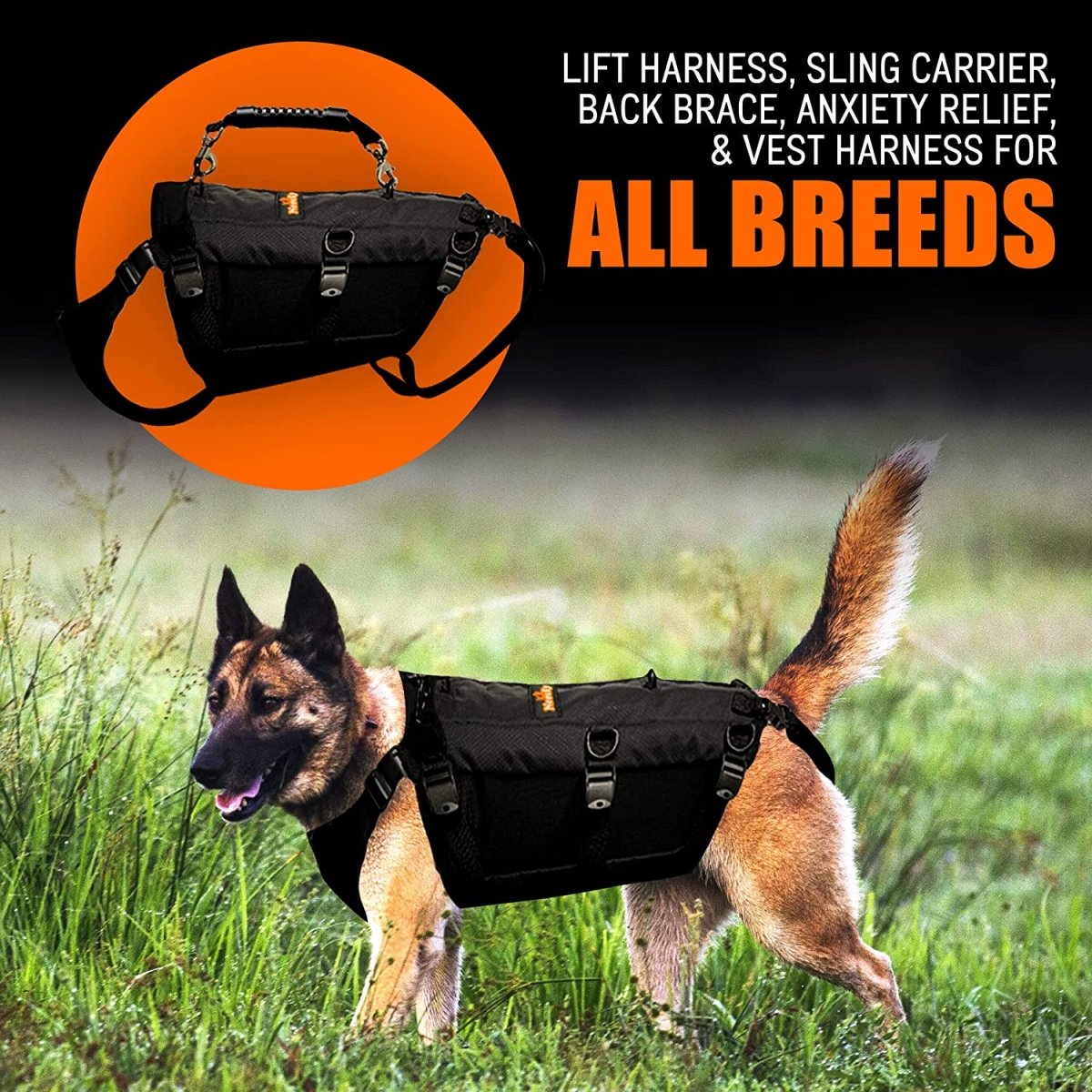 NeoAlly 5-in-1 Sturdy Dog Lift Harness Full Body Support - Lazy Paper Club