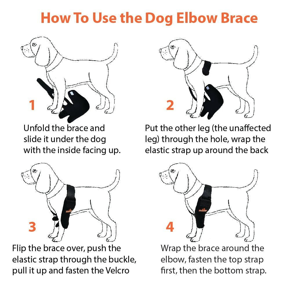 NeoAlly Elbow and Shoulder Brace for Dogs and Cats - Optimal Support for Pet Mobility - Lazy Paper Club