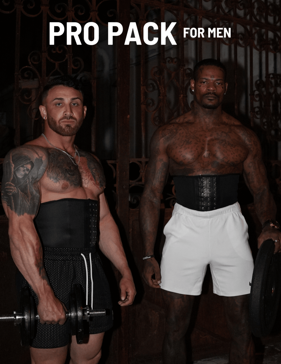 Neoprene & Extreme Waist Trainer Pro Pack For Men Men Waist Trainers - Lazy Paper Club