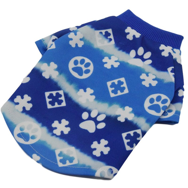Net Red Same Style Gradient Dog Clothes Teddy Clothes Pet Clothes Spring And Autumn Pet Clothes 0 - Lazy Paper Club