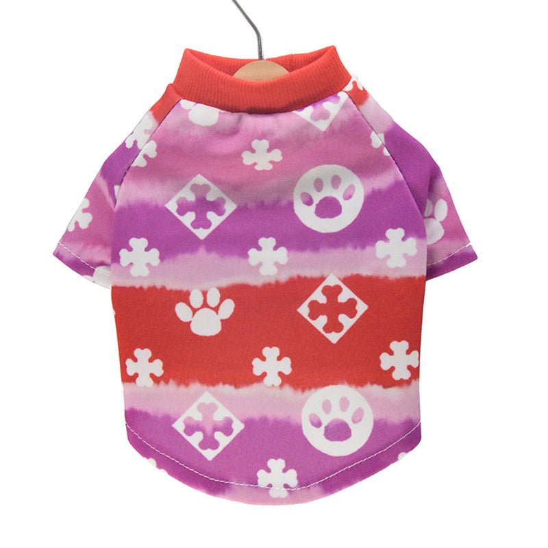 Net Red Same Style Gradient Dog Clothes Teddy Clothes Pet Clothes Spring And Autumn Pet Clothes 0 - Lazy Paper Club