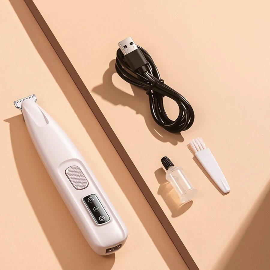 New Dog Paw Trimmer With LED Light Fully Waterproof Pet Hair Trimmer With LED Display Dog Clippers For Grooming 18mm Widen Blade 5 - Lazy Paper Club
