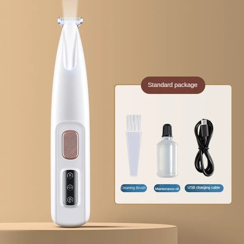 New Dog Paw Trimmer With LED Light Fully Waterproof Pet Hair Trimmer With LED Display Dog Clippers For Grooming 18mm Widen Blade 5 - Lazy Paper Club
