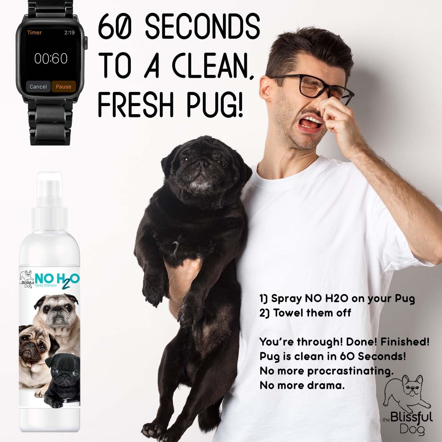 No H20 Spray Pet Shampoo SPRAY SHAMPOO - Lazy Paper Club
