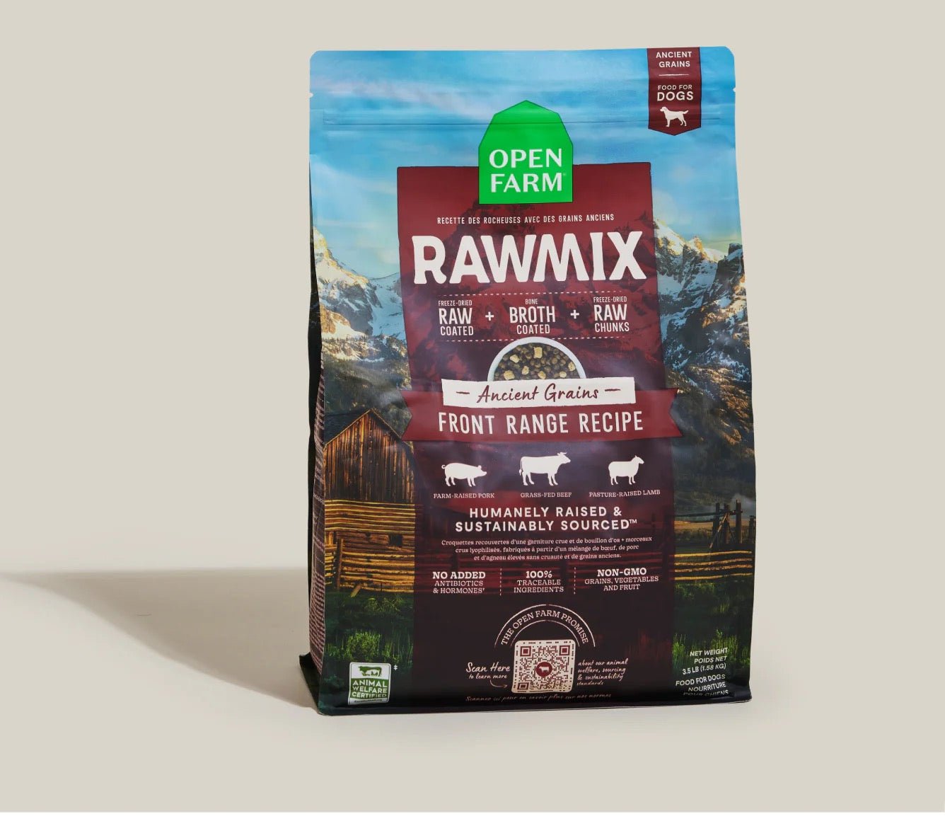 Open Farm RawMix Front Range Ancient Grains Dry Dog Food Dry Dog Food - Lazy Paper Club