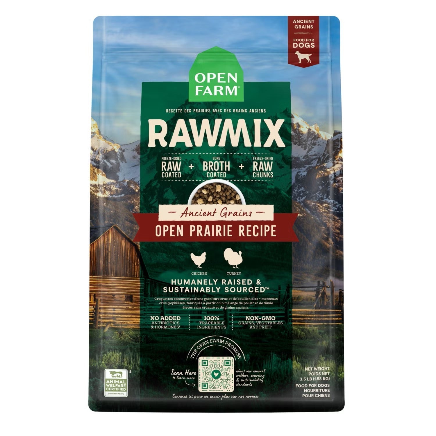 Open Farm RawMix Open Prairie Ancient Grains Dry Dog Food Dry Dog Food - Lazy Paper Club