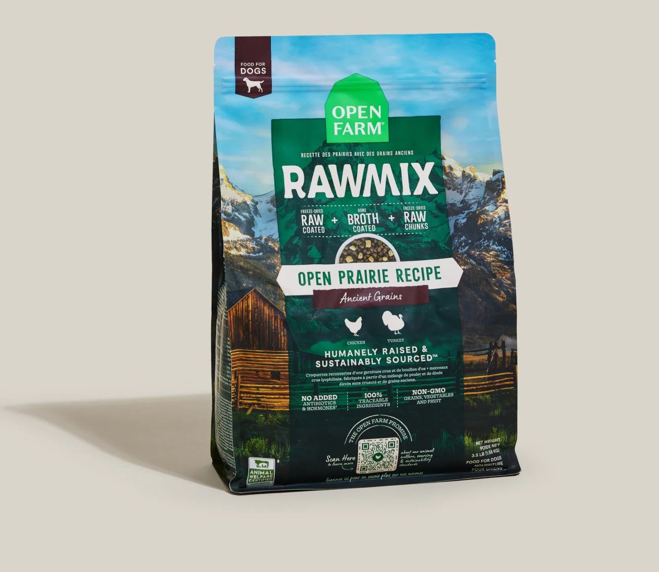 Open Farm RawMix Open Prairie Ancient Grains Dry Dog Food Dry Dog Food - Lazy Paper Club