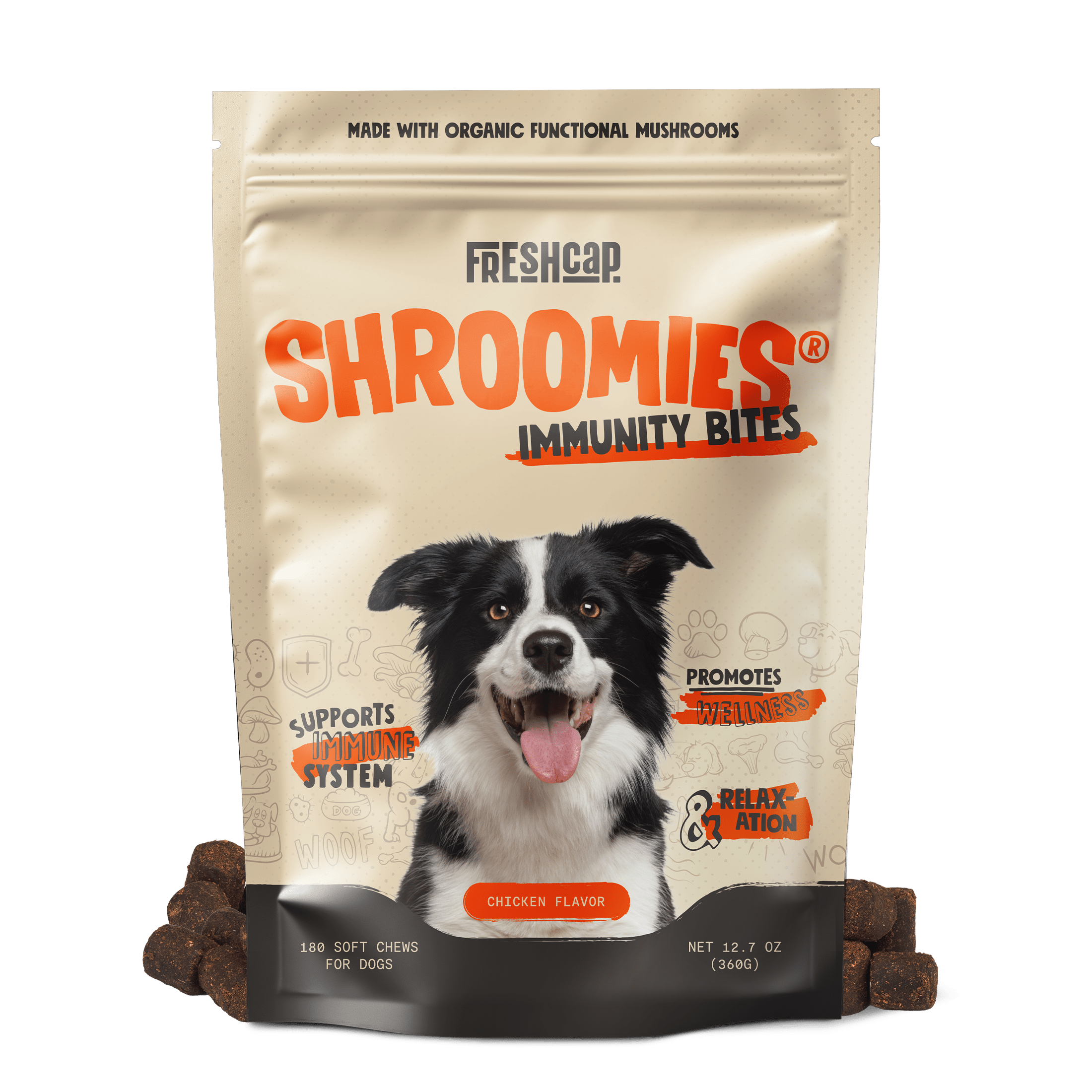 Organic Mushroom Complex for Dogs Pet Treats - Lazy Paper Club