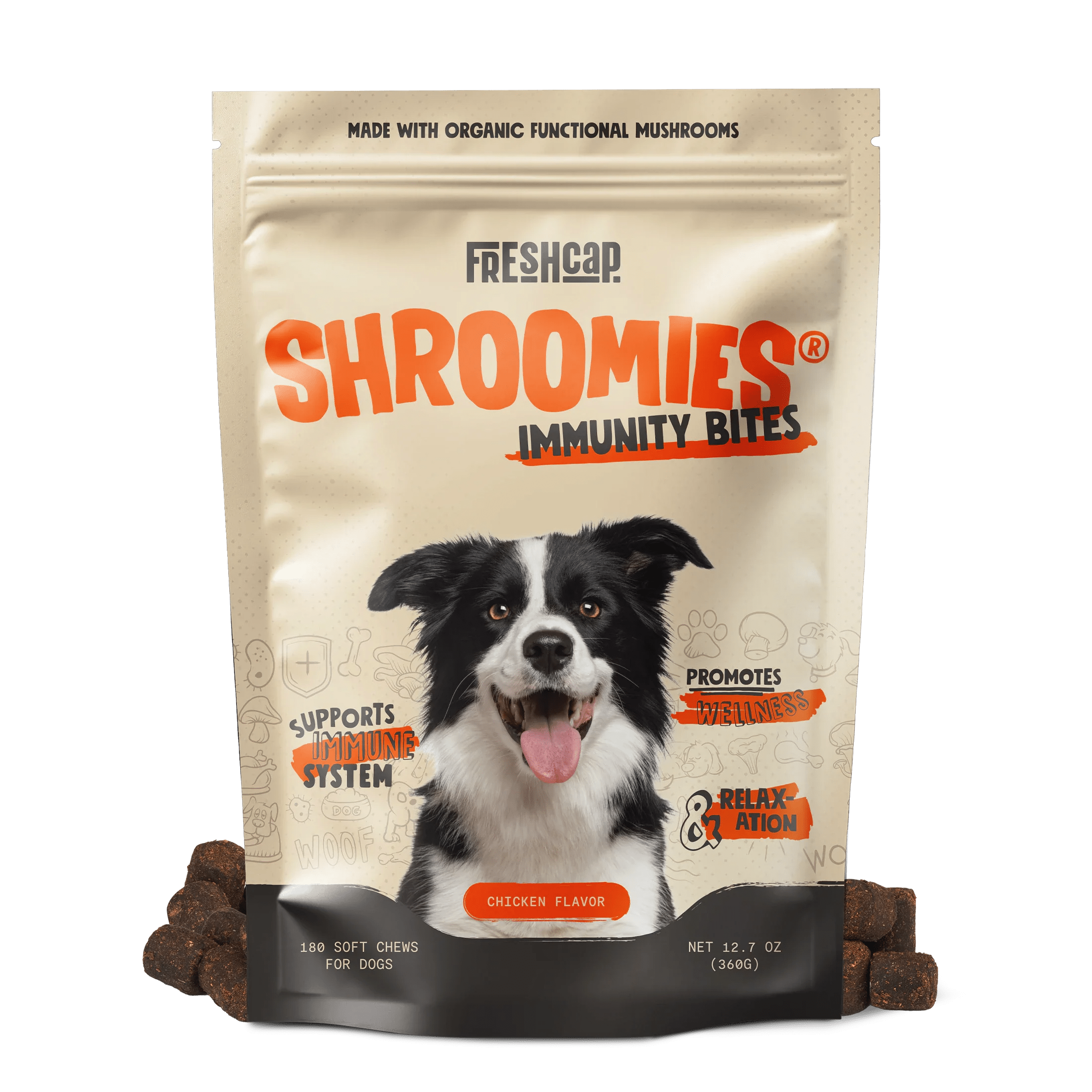 Organic Mushroom Complex for Dogs Pet Treats - Lazy Paper Club
