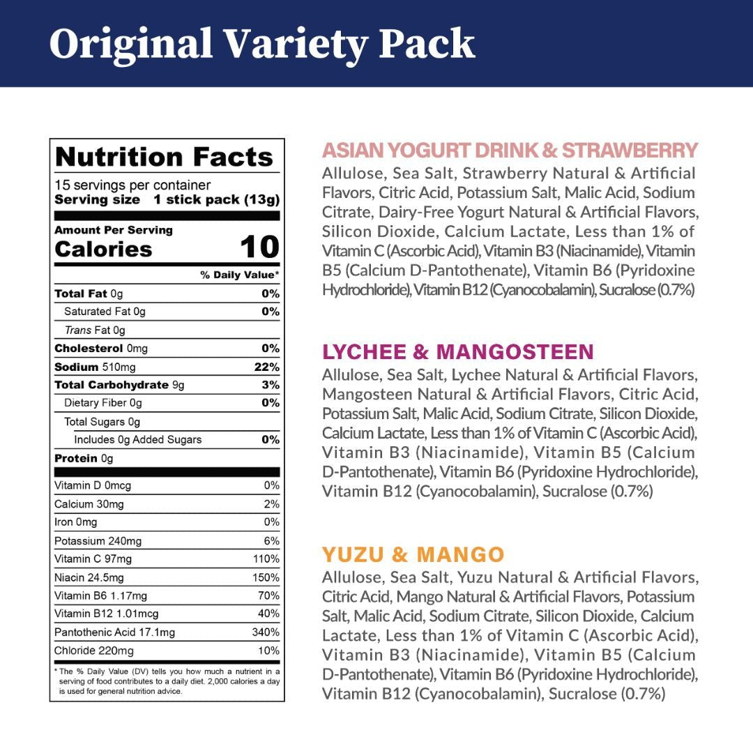 Original Variety Pack - Zero Sugar - Lazy Paper Club
