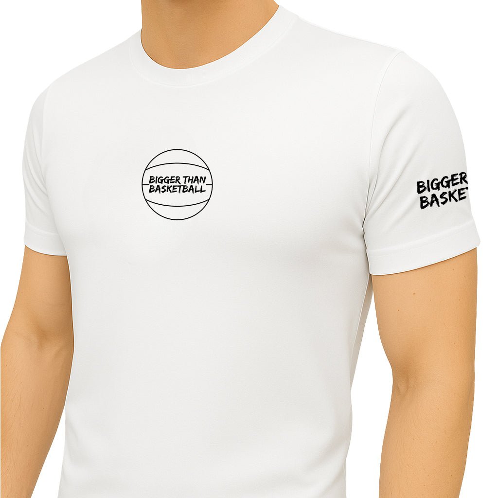 Performance Compression T-Shirt - White - Lazy Paper Club