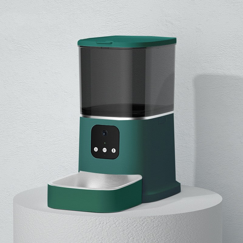 Pet Automatic Feeder Large Capacity Smart Voice Recorder APP Control Timer Feeding Cat Dog Food Dispenser With WiFi Pet Bo 0 - Lazy Paper Club