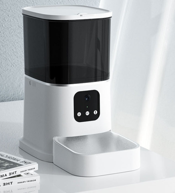Pet Automatic Feeder Large Capacity Smart Voice Recorder APP Control Timer Feeding Cat Dog Food Dispenser With WiFi Pet Bo 0 - Lazy Paper Club