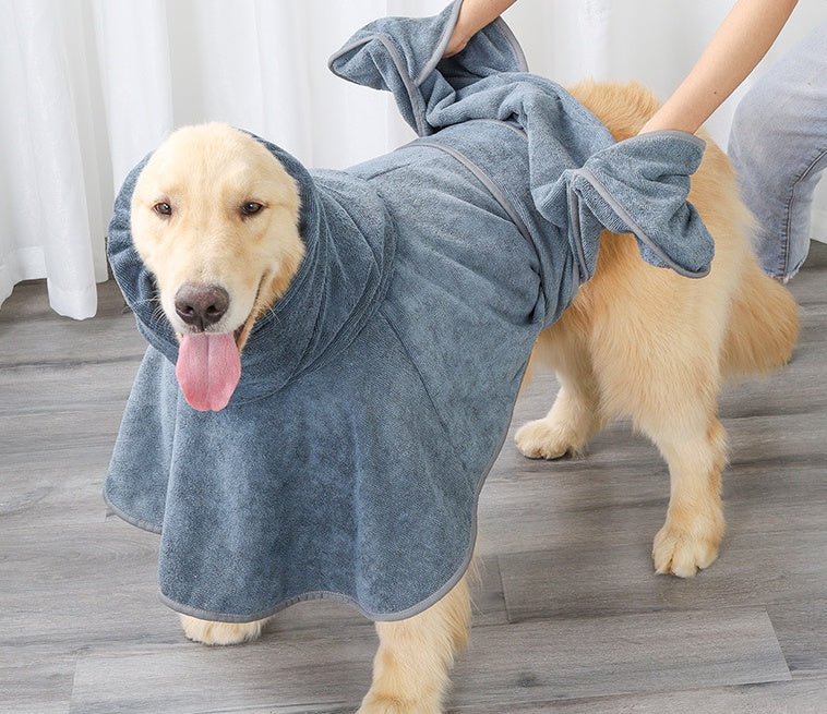 Pet Bathrobe Cotton Dog Towel Is Highly Absorbent 0 - Lazy Paper Club