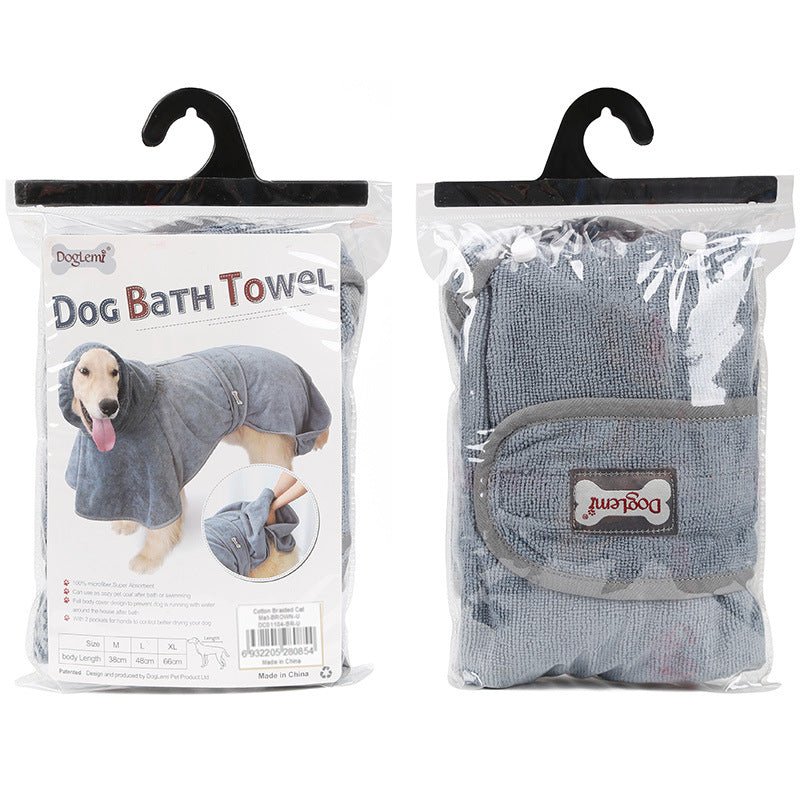 Pet Bathrobe Cotton Dog Towel Is Highly Absorbent 0 - Lazy Paper Club