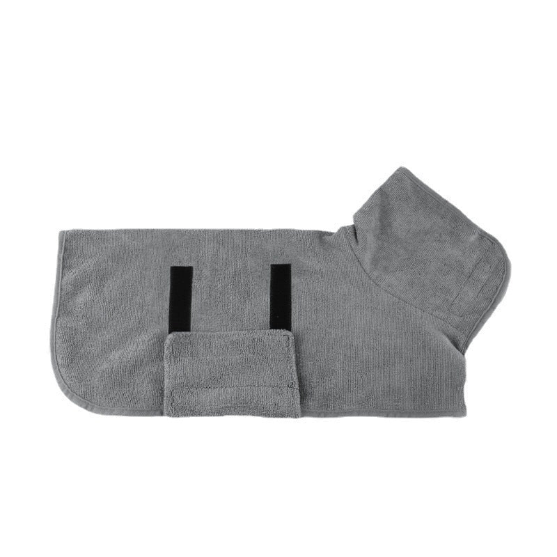 Pet Bathrobe Fast Drying Towel Microfiber Absorbent Soft Bath Robe Adjustable Towel Grooming Coat For Small Medium Large Dog 4 - Lazy Paper Club