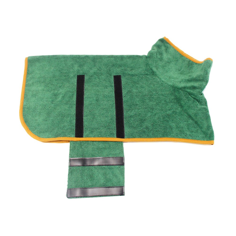 Pet Bathrobe Fast Drying Towel Microfiber Absorbent Soft Bath Robe Adjustable Towel Grooming Coat For Small Medium Large Dog 4 - Lazy Paper Club