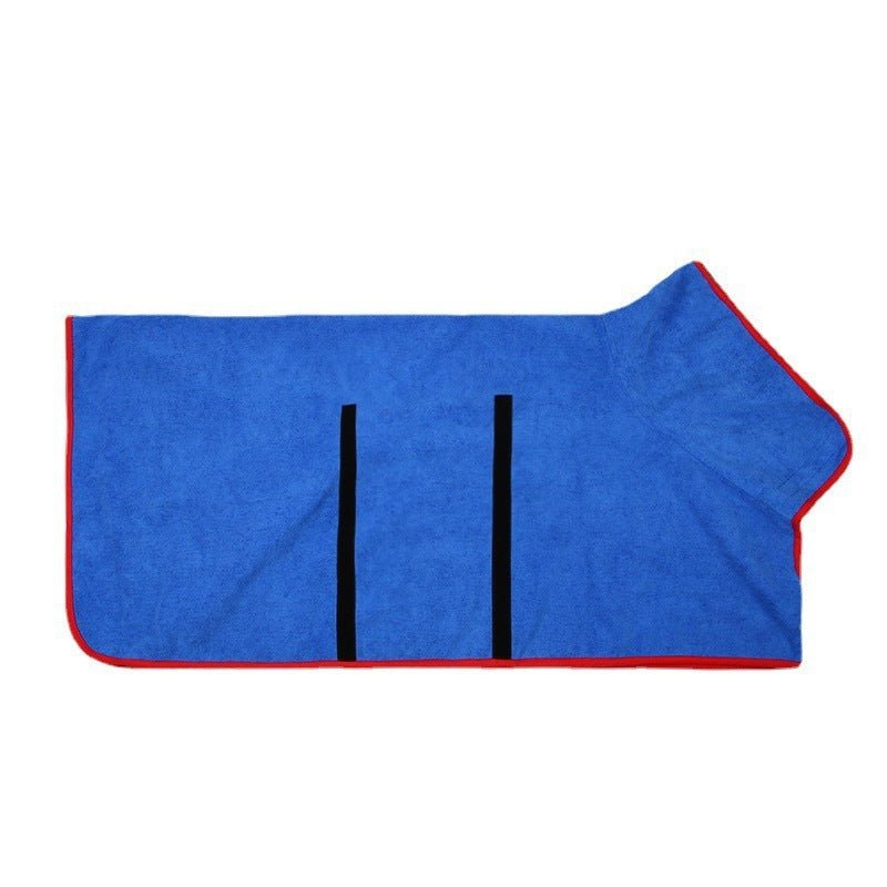 Pet Bathrobe Fast Drying Towel Microfiber Absorbent Soft Bath Robe Adjustable Towel Grooming Coat For Small Medium Large Dog 4 - Lazy Paper Club
