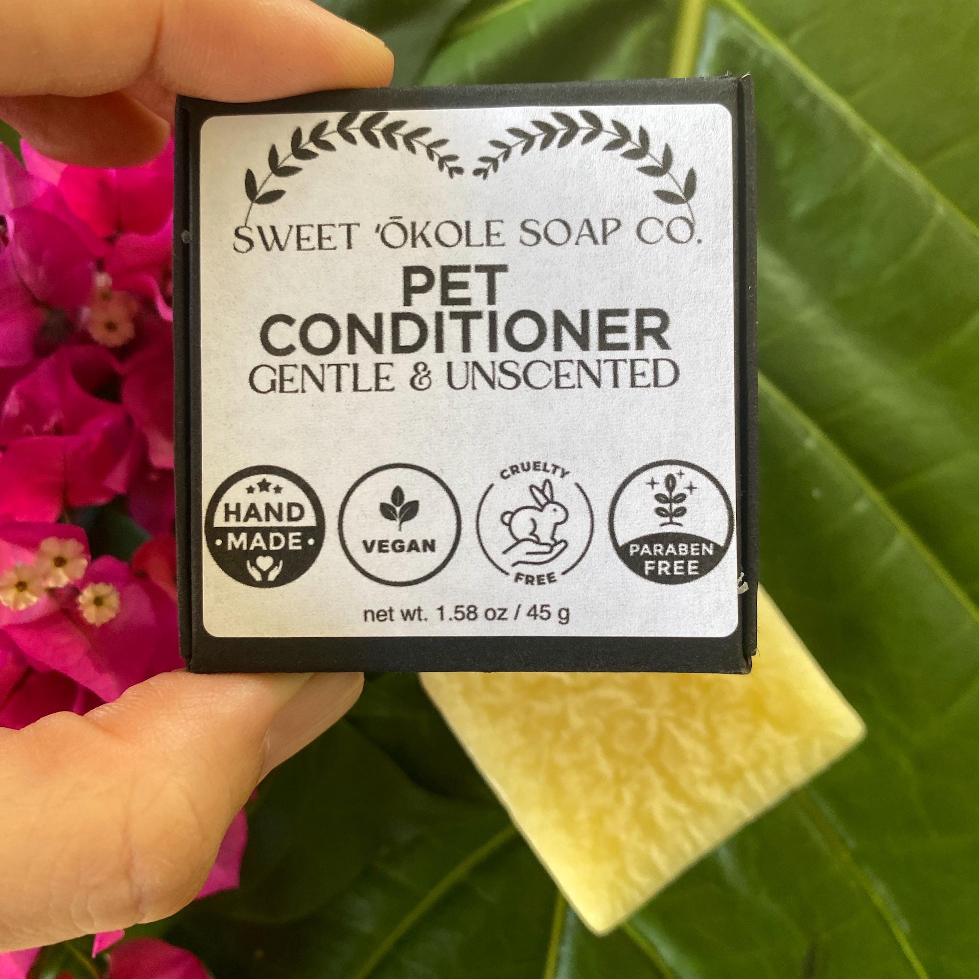 Pet Conditioner Bar for Dogs or Cats, Unscented/Fragrance Free - #Lazy Paper Club#